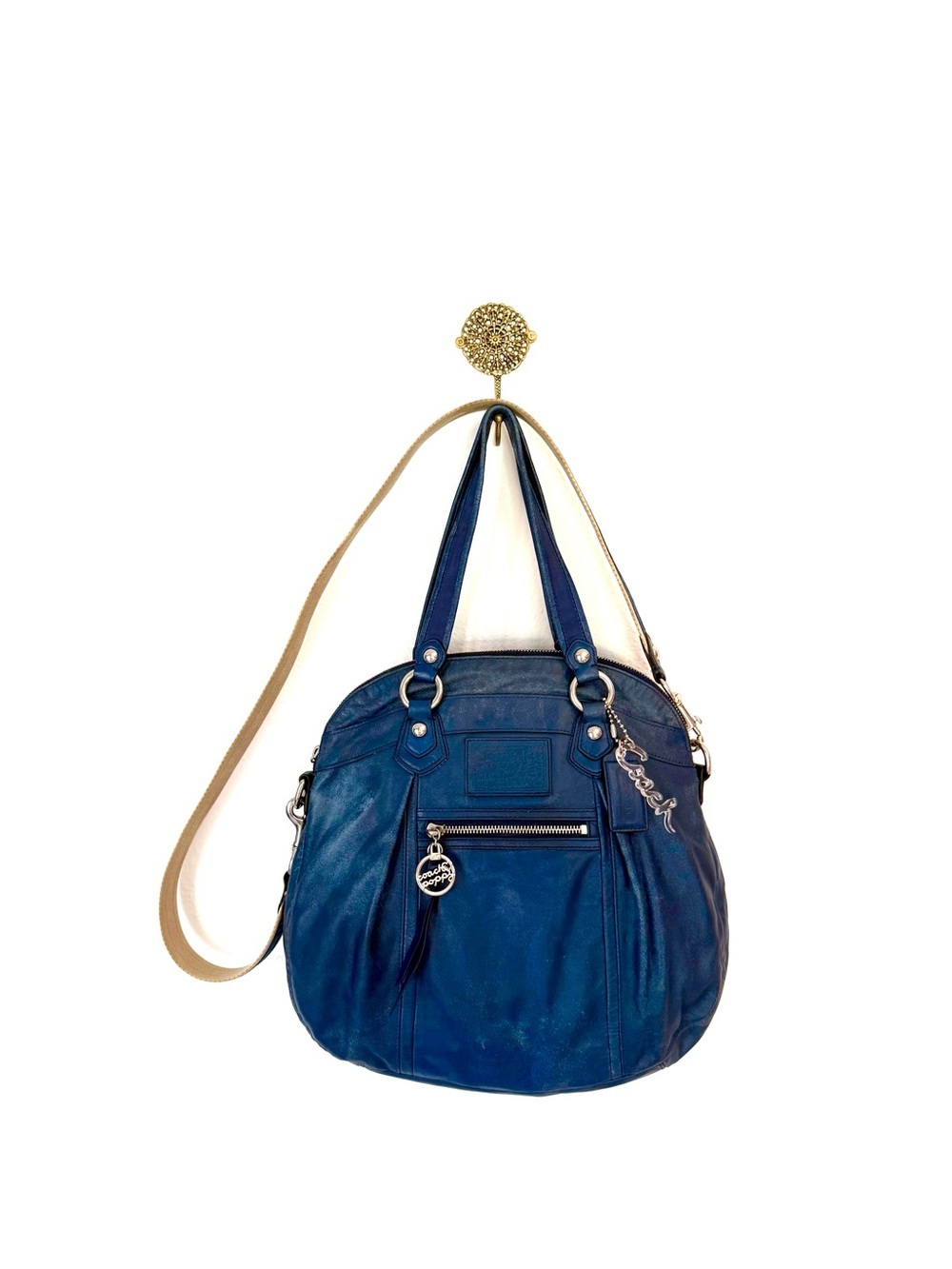 Vintage Coach Poppy Blue Shoulder Bag | Y2K Icon